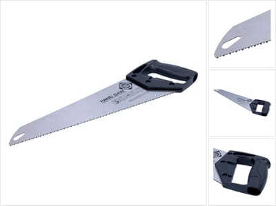 FORTE Tools handzaag 40 cm 7 TPI Premium zaag, klassieke handzaag met ergonomische rubberen handgreep, zaag voor hout, kunststof, enz., met universele vertanding Made in Sweden ( 000051083436 )