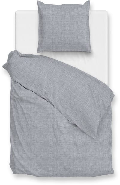 Zohome Dekbedovertrek Flanella-di-Lino - Effen Bedlinnen - 140x220 - Blauw - Dekbedhoes van 100% Katoen-Flanel