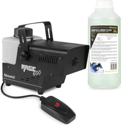BeamZ RAGE600I rookmachine met 1 liter rookvloeistof - 600W
