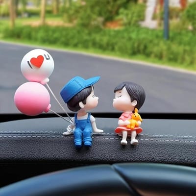 1 STuks Auto ballon koppel ornament, in auto koppel ballon hanger, auto cartoon figuur decoratie, huisornament voor meisjes