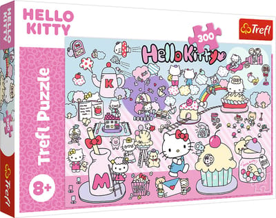 Trefl puzzel Hello Kitty - 300 XXL stukjes - kleurrijke legpuzzel voor kinderen.