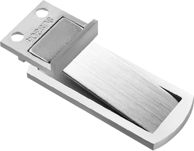 Magnetische Deurstopper - Stille Deurhouder - Beschermt Muren - Roestvrij Staal 304 - 6.8 cm Hoogte - Zilverkleurig