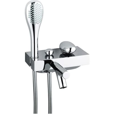 VitrA Istanbul single lever bath filler and shower mixer, projection 20.9 cm A41802