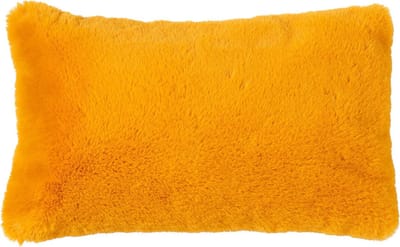 Dutch Decor ZAYA - kussenhoes 30x50 cm - bontlook - Golden Glow - geel - met rits - zonder binnenkussen
