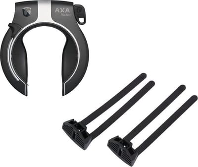 Axa Victory ART2 Ringslot Zwart + Flex Mount Bevestigingset