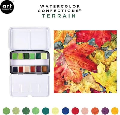 Prima Marketing Watercolor Confections - Aquarelverf Terrain - 12 kleuren
