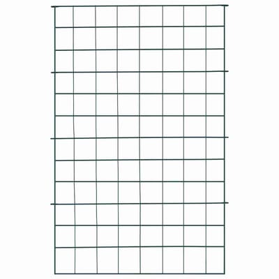 vidaXL - Vijverhekset - 8 - st - 50 - x - 80 - cm - Staal - Groen
