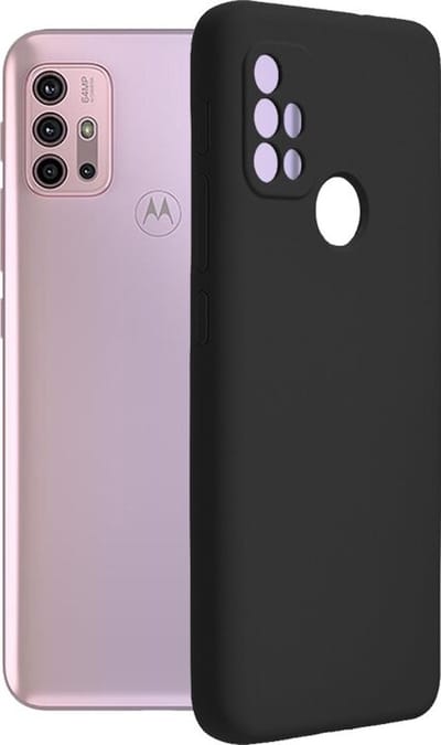 Silicone hoesje zwart Geschikt voor: Motorola Moto G30 / Moto G20 / Moto G10