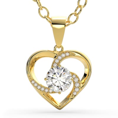 SERASAR Zilveren Damesketting [Emotion] - Goud - 18-Karaats Gouden Sieraden