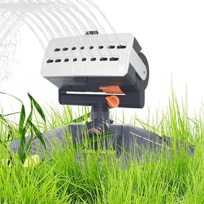 Tuinsproeier Gazon - Automatische Sproeier - Efficiënt Besproeien - 4 Sproei standen - Groot Bereik - Zwart