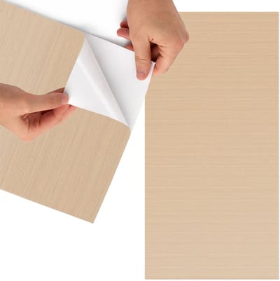 Tulup Meubelfolie - Beige achtergrond Meubelfolie Zelfklevend - 65x130 cm - Beige Meubelfolie - Decoratiefolie Zelfklevend - Minimalist Meubelfolie - Meubelfolie Zelfklevend - Badkamer decoratie - Achtergronden en patronen