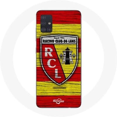 Coque - Maniacase - Samsung Galaxy A71 - Rcl lens original - Jaune et rouge - Souple noir