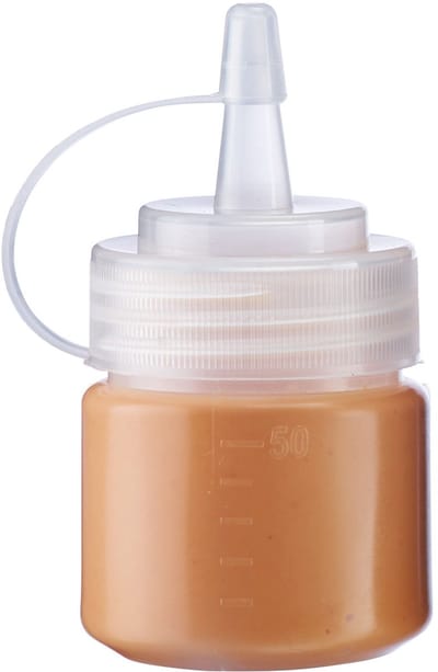 Westmark Knijpfles – Precieze dosering en hygiënisch vullen van vormvaste flessen met Mayo, BBQ–saus en andere vloeistoffen, Hygiënisch, BPA–vrij – 50 ml