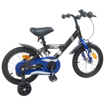 vidaXL - Kinderfiets - 12 - Inch - voor - 2-4 - jaar - oud - Zwart