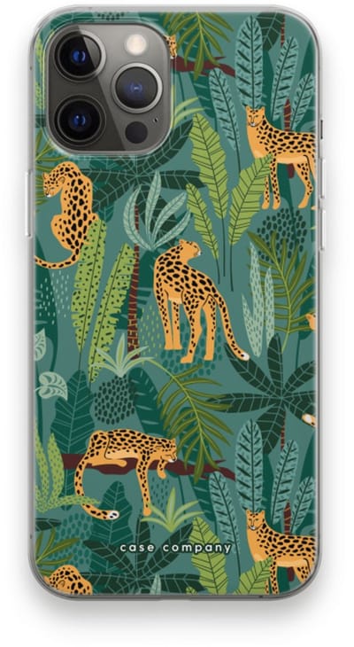 Case Company® - Hoesje geschikt voor iPhone 12 Pro Max hoesje - Luipaard 2 - Soft Cover Telefoonhoesje - Bescherming aan alle Kanten en Schermrand