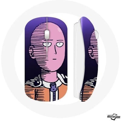 Saitama One Punch Man paarse draadloze muis