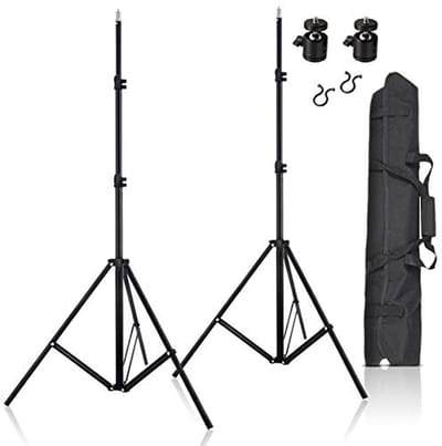 Verstelbaar Lichtstatief Kit 2 stuks 200 cm voor Fotografie en VR Gebruik