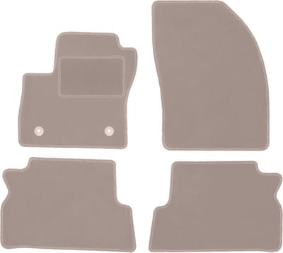 Beige veloursmatten voor: Ford C-MAX MK2 minivan (2011-2015)