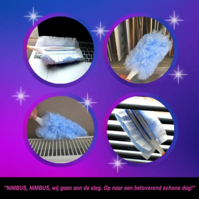 NIMBUS Magic Duster Handvat + 2 Navullingen - 12 x 1 set - Voordeelverpakking