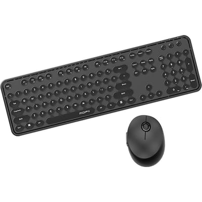 Mofii Sweet Combo Clavier Souris Couleur Pure 2.4G Ensemble Clavier Souris Sans Fil Suspension Circulaire noir