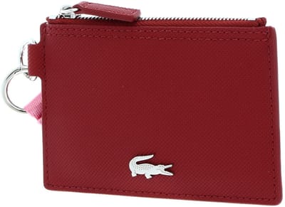 LACOSTE Kaarthoes Anna Badge Holder Alizarine Chateau Rose Rood Roze