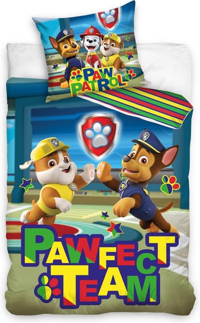 PAW Patrol Dekbedovertrek Pawfect Team - Eenpersoons - 140 x 200 cm - Katoen