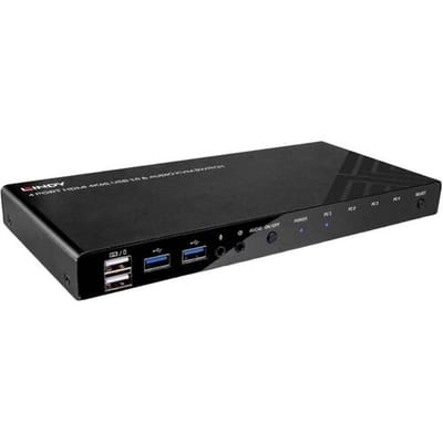 LINDY KVM-Umschalter KVM-switch HDMI Muis, Toetsenbord 4096 x 2160 Pixel