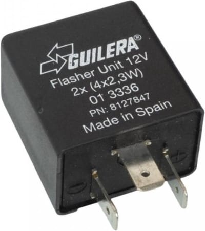 Centrale clignotante 3 cosse Guilera pour moto Minarelli 50 AM6 12V 2x(4x2.3W)