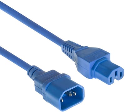 ACT Netsnoer C14 - C15 blauw 2,5 m AK5393