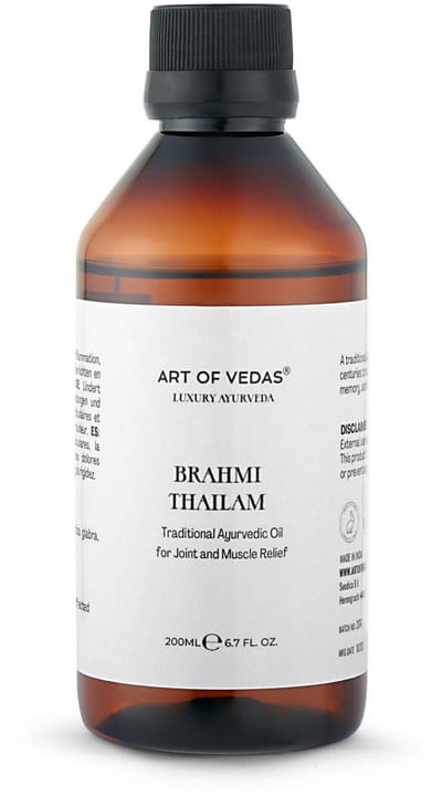 Brahmi Thailam | Kruidenhuid- en hoofdmassageolie voor mentale duidelijkheid en haarvoeding (1000ml)