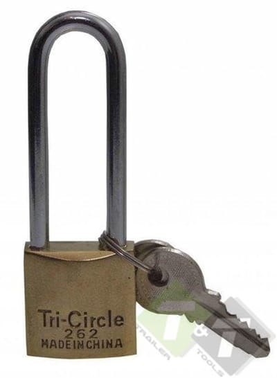 Hangslot Tri-Circle 32mm, dikte 5mm, breedte 33mm, hoogte 52mm
