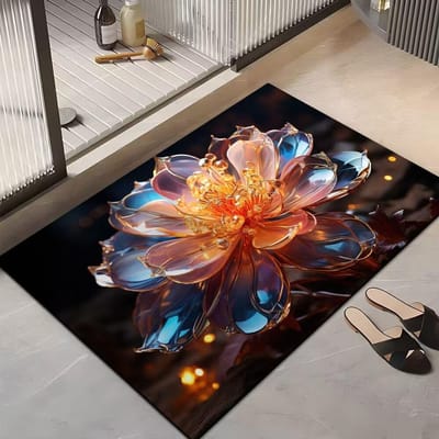 Ins Wind Klein Fris Huishouden Badkamer Vloermat Absorberende Mat Badkamer Tapijt Entree Deurmat Diatomeeënaarde Voetmat 60 × 90Cm crystal velvet