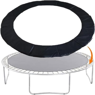 Trampoline Veiligheidsmat - Beschermhoes Veren - Veilig Spelen - UV-Bestendig - 6FT - 1.83m - Zwart