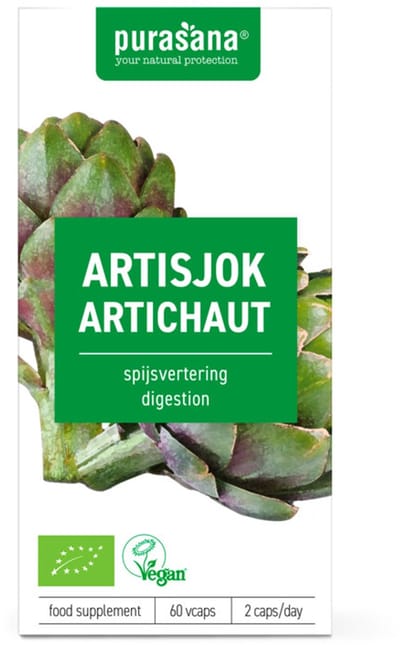 Purasana Artisjok Extract 300 mg - 2 x 60 vegacapsules - Voordeelverpakking