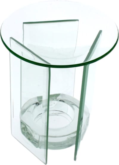 Geurbrander van Glas – Olie- & Waxmelt Brander – 11×11×12 cm – Sfeervolle Aromabrander voor in huis