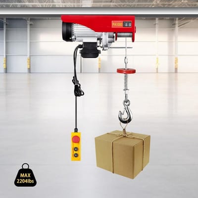 Elektrische Kettingtakel 500-1000 kg - 12m Hefhoogte - 220V Takellift met Noodstop