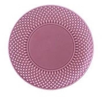 VIER Borden Bicos - Pink Lila - Vier ontbijtborden - roze - Bordallo Pinheiro borden 23 cm