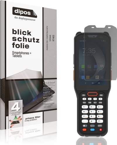 dipos – Matte Privacy Screenprotector geschikt voor Urovo RT40S | Anti-Spy Beschermfolie