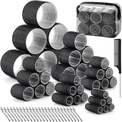 Haarrollers Set met 62 Stuks - 6 Maten voor Perfecte Krullen
