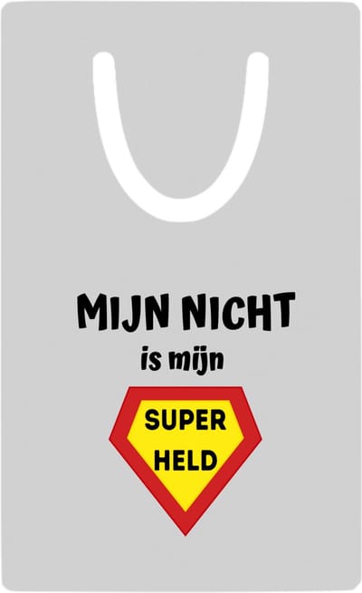 Hacebo® - mijn nicht is mijn superheld metalen boekenlegger - Nicht - super nicht - verjaardag - cadeautje voor nicht - nicht artikelen - kado - geschenk Bladwijzer boekenleggers - 7.6 cm x 5cm