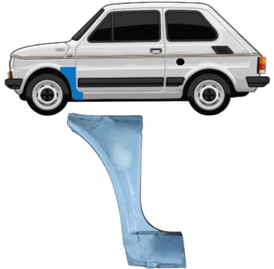 Reparatiepaneel voorspatbord voor Fiat 126p 1972-2000 / Links