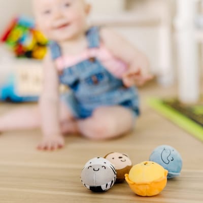 Melissa & Doug Rollables Safarivriendjes Speelgoed - Sensorische ballen voor baby's en peuters
