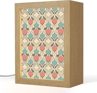 Tafellamp 15x20 cm - LED lamp - Barok - Retro - Kleurrijk - Decoratieve tafellampen - Dimbaar - Tafellampje slaapkamer - Woonkamer binnen