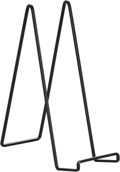 Grote Display Stand voor Decoratieve Borden en Boeken - 30 cm Hoge Standaard voor Zware Borden - Metalen Tafelstandaard voor Foto's en Decoratie - 2 Stuks