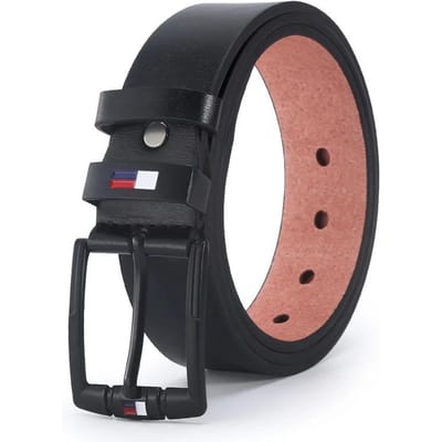 Heren Legering Pin Vierkante Gesp Riem Zakelijke Vrijetijds Riemen PU Leer Mode Beroemd Luxe Merk Ontwerper Taille Riemen voor Mannen 120cm black