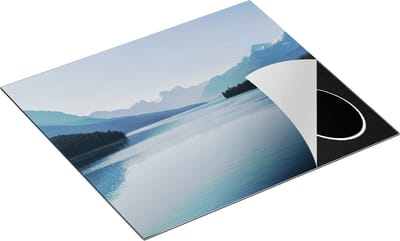 Chefcare Inductie Beschermer Meer bij de Bergen in Alberta, Canada - 60x50 cm - Afdekplaat Inductie - Kookplaat Beschermer - Inductie Mat