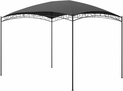 Tuinpaviljoen - Partytent Gazebo - Buitenfeesten Organiseren - Waterafstotend Dak - 3x4x2.65 m - Antraciet