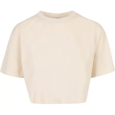 Urban Classics - Short Oversized Crop top - 4XL - Ivoorkleurig