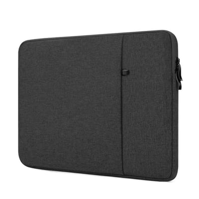 QTTVBTNA -Laptop Sleeve 15 Inch – Waterafstotend Oxford Materiaal – Dubbele Rits – Met Accessoirevak – Compact & Stijlvol