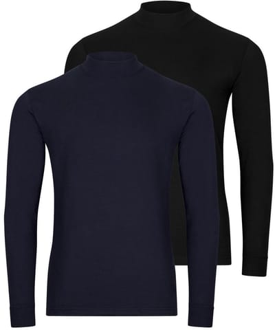 RAGMAN Heren longsleeve 2 pack Basic